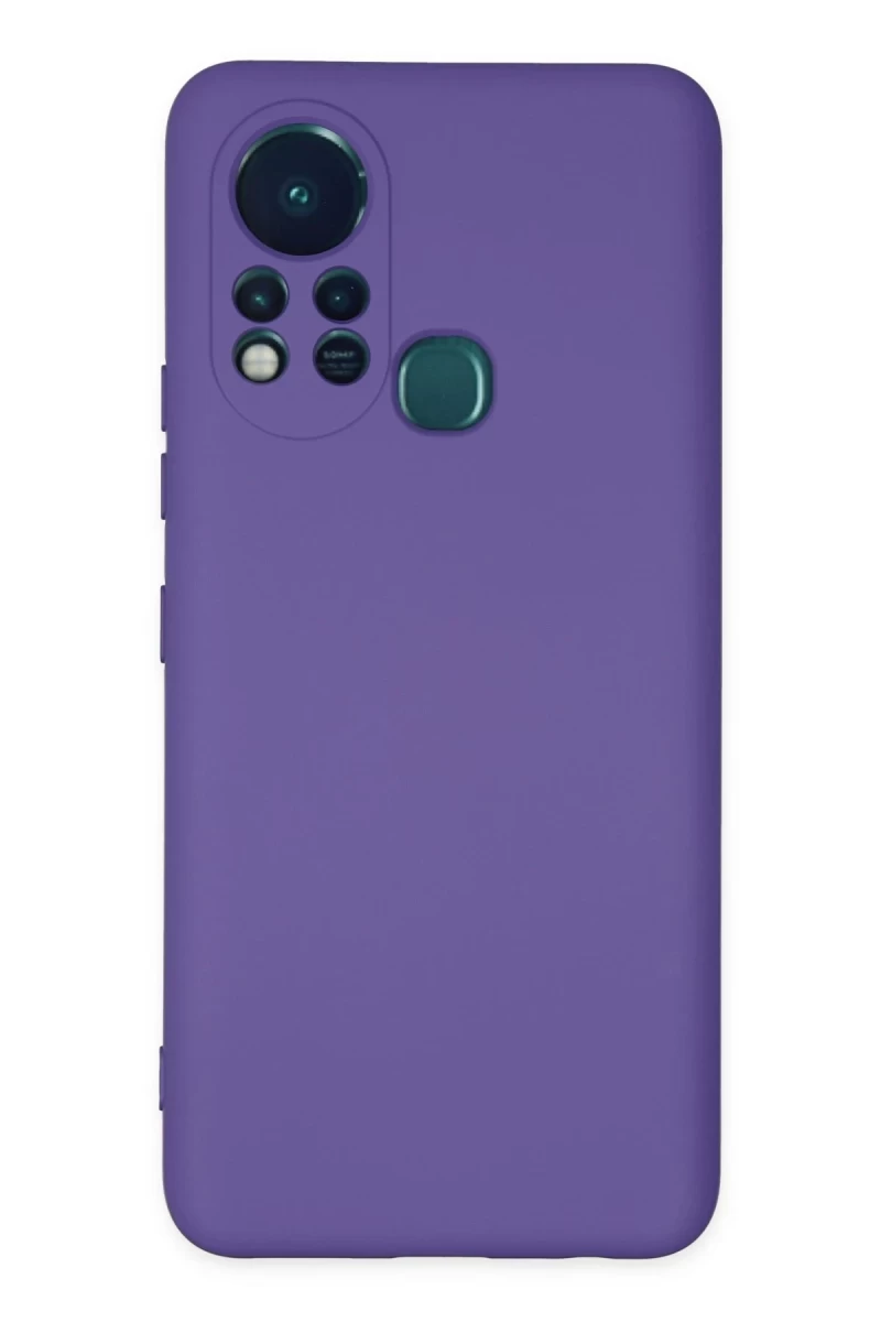 İnfinix Hot 11s Uyumlu Kılıf Nano içi Kadife Silikon - Mor