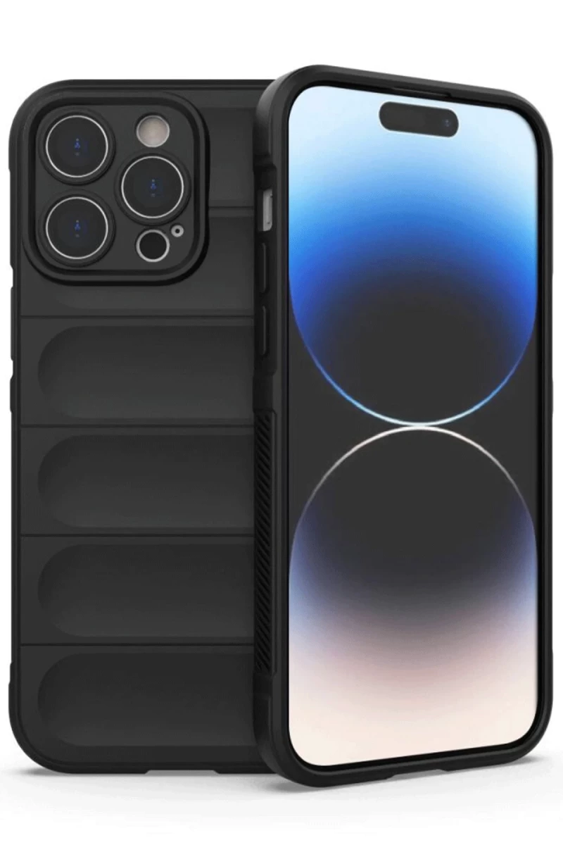 Apple iPhone 14 Pro Max Uyumlu Kılıf Optimum Silikon - Siyah