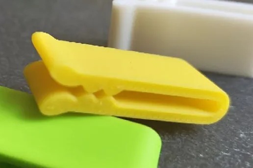 3D Baskı Çok Amaçlı Poşet Ağzı Kapatma Klipsi 20'li Set Gıda Poşeti ve Kablo Sıkıştırıcı Klips - Sarı