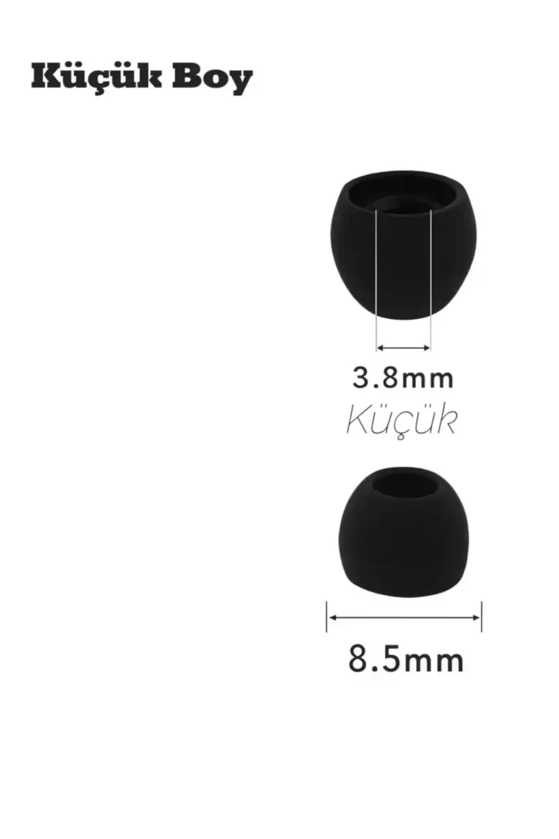 2 Çift 4 Adet Kulaklık Silikonu Uyumlu Küçük 8.5mm