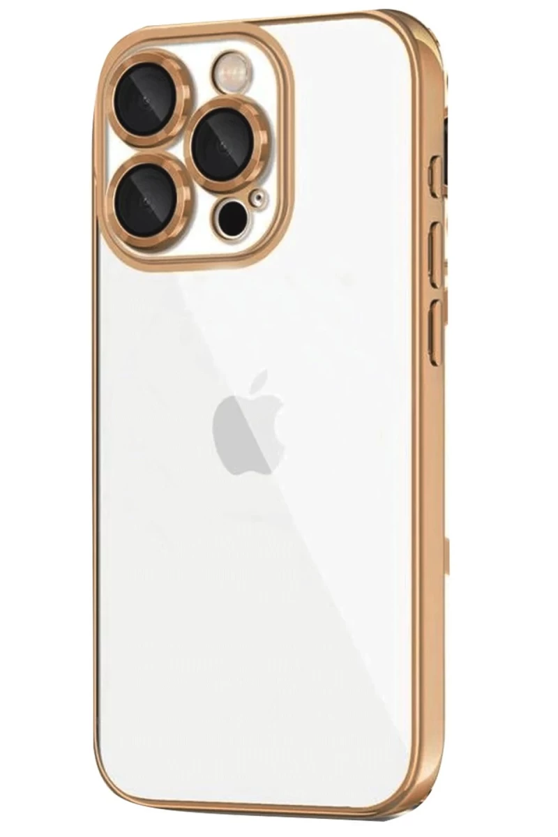 Apple iPhone 16 Pro Uyumlu Kılıf Lensli Silikon - Desert
