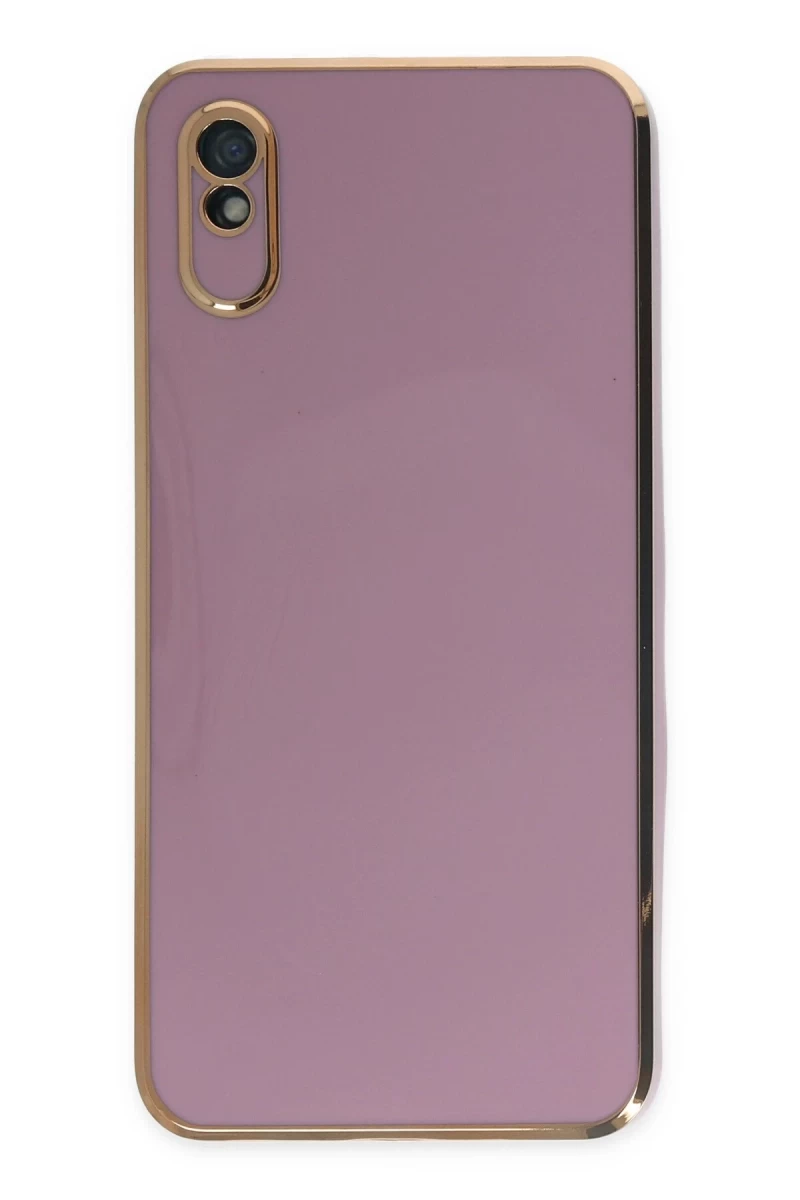 Xiaomi Redmi 9A Uyumlu Kılıf Volet Silikon - Mor