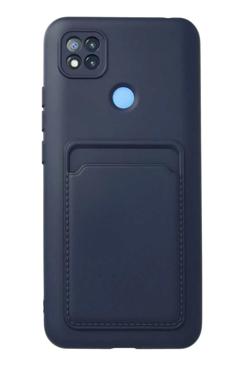 Xiaomi Redmi 9C Uyumlu Kılıf Kelvin Kartvizitli Silikon - Lacivert
