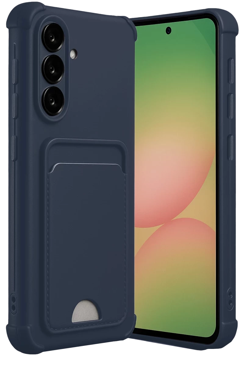 Samsung Galaxy A36 Uyumlu Kılıf Kelvin Kartvizitli Silikon - Lacivert