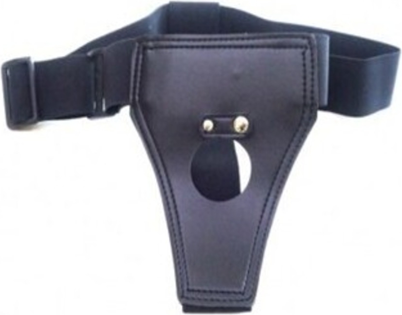 Playboy Siyah Deri Lastikli Protez Fantezi Kemeri  / Playboy Black Leather Elastic Prosthetic Fantasy Belt