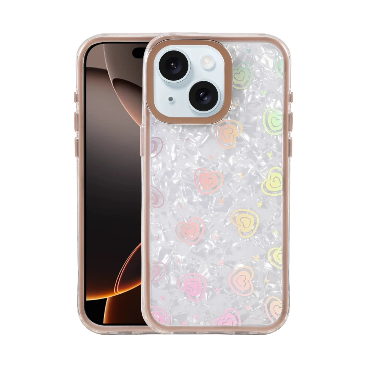 Apple iPhone 14 Lumi Desenli Kapak - Çöl Titanyum