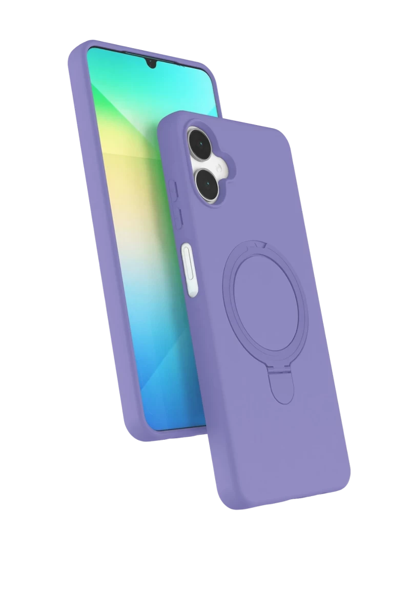 Samsung Galaxy A06 Uyumlu Regal Magsafe Standlı Kapak - Lila