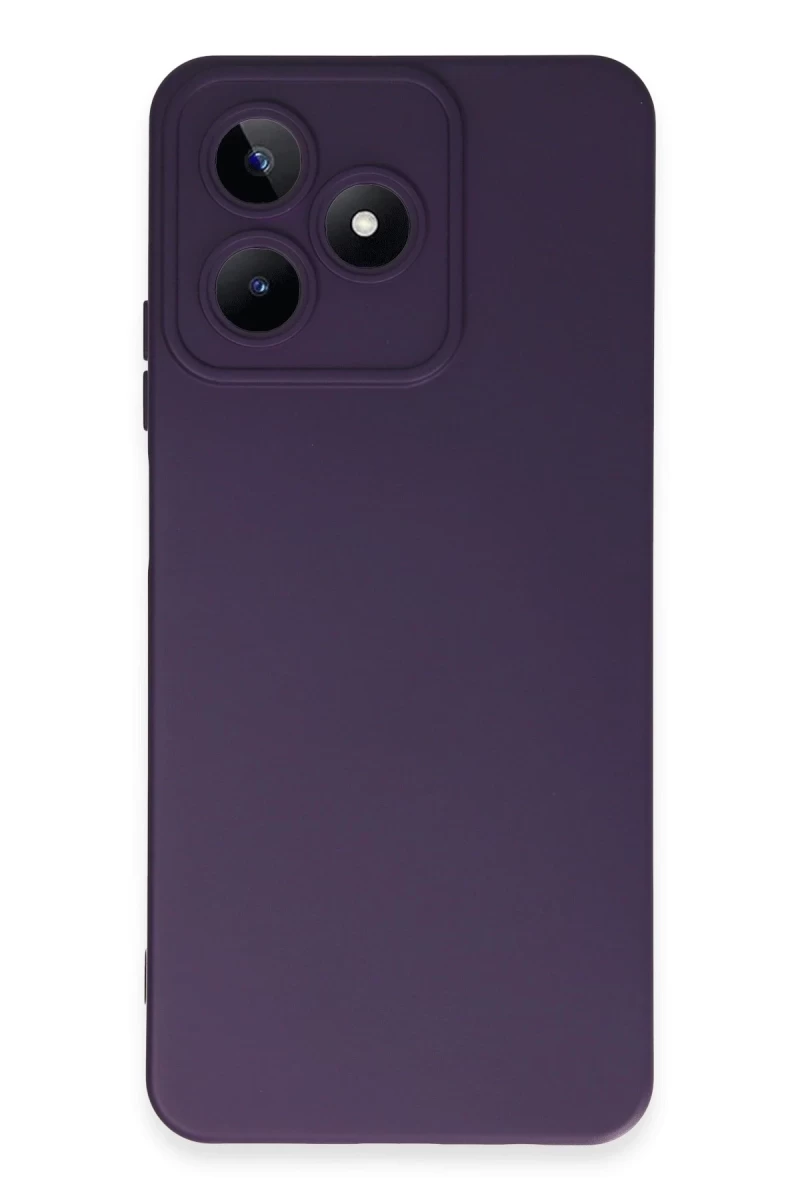 Realme C53 Uyumlu Kılıf Nano içi Kadife Silikon - Mor