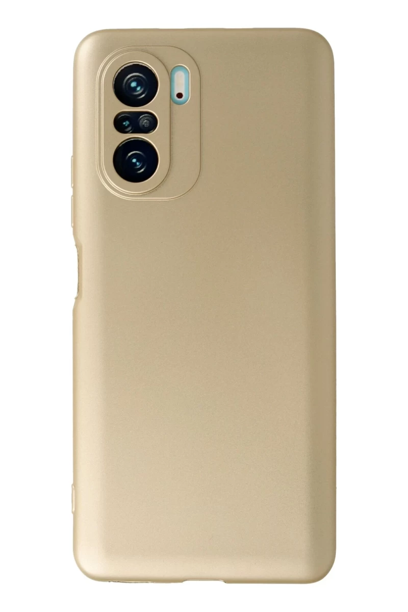 Xiaomi Poco F3 Uyumlu Kılıf First Silikon - Gold