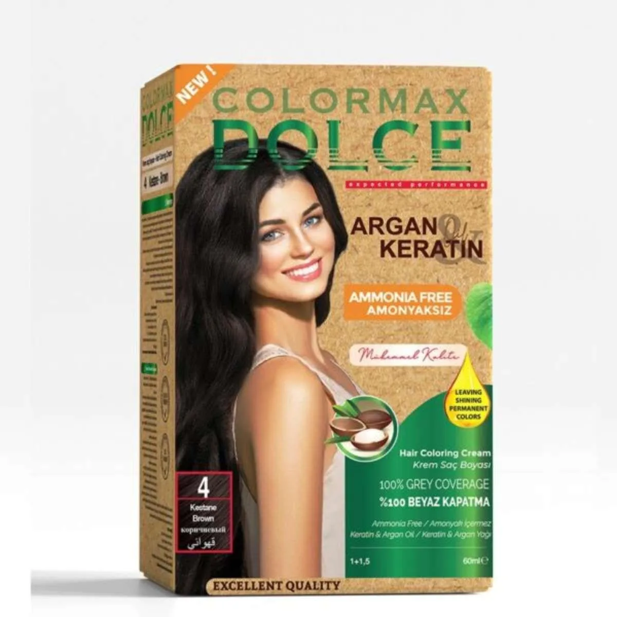 Dolce Amonyaksız, Doğal Set Boya - 4 Kestane