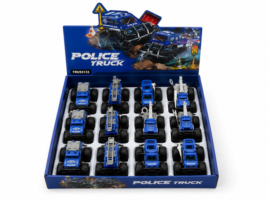 779-69 DUBLE SÜRTMELİ METAL DIECAST POLİS ARABASI (adet fiyatıdır)