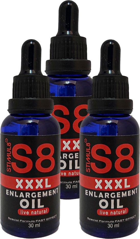 Stimul8 Erkeklere 3 Adet Özeı Pompa Yerine Xxxlyağ 30 ml En Boy Ebat 30ML Oil