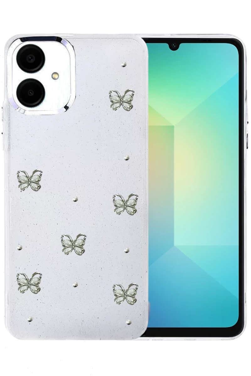 Samsung Galaxy A06 Uyumlu Fiyonk Desenli Kapak - Desen 9