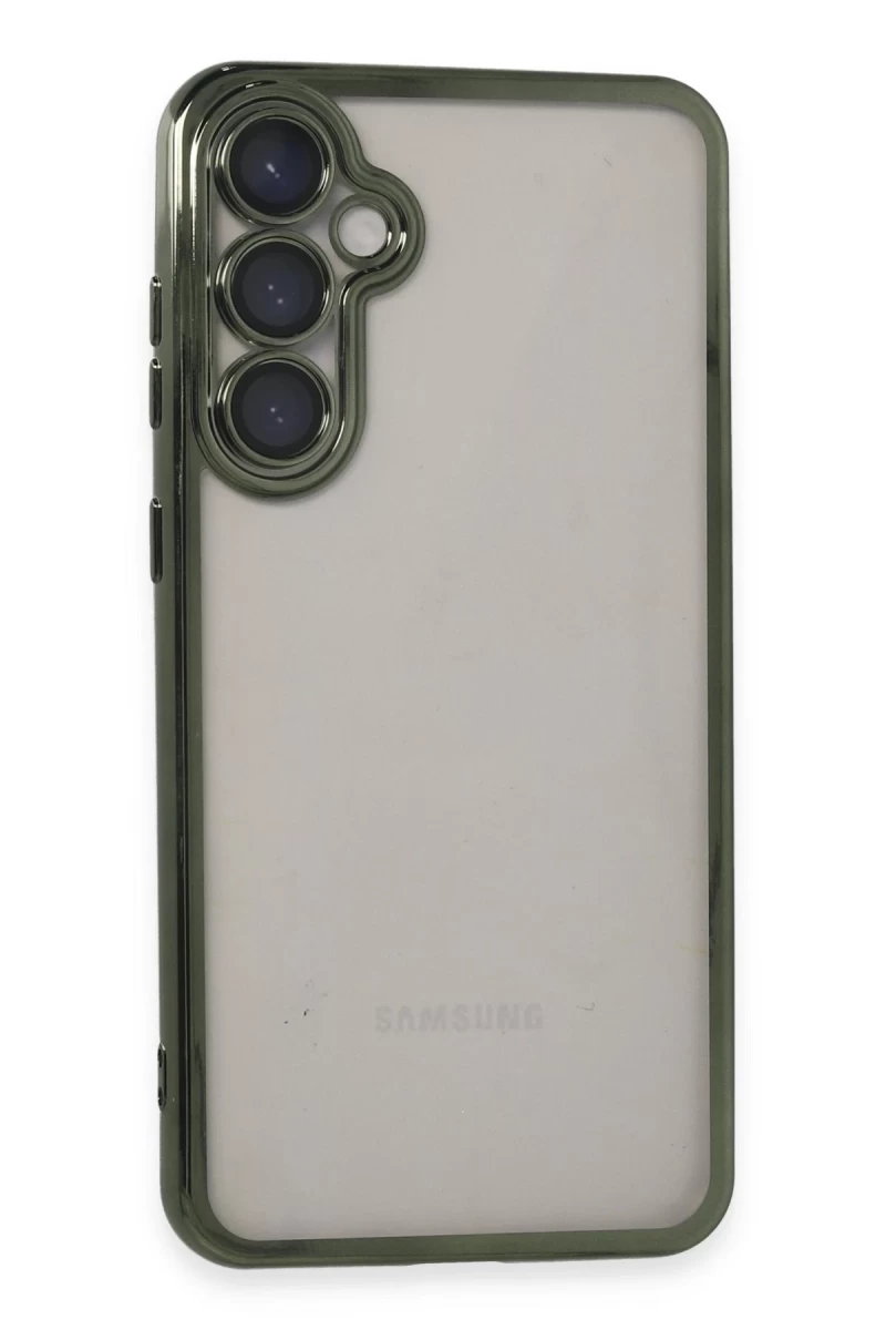 Samsung Galaxy S23 FE Uyumlu Kılıf Lensli Silikon - Yeşil