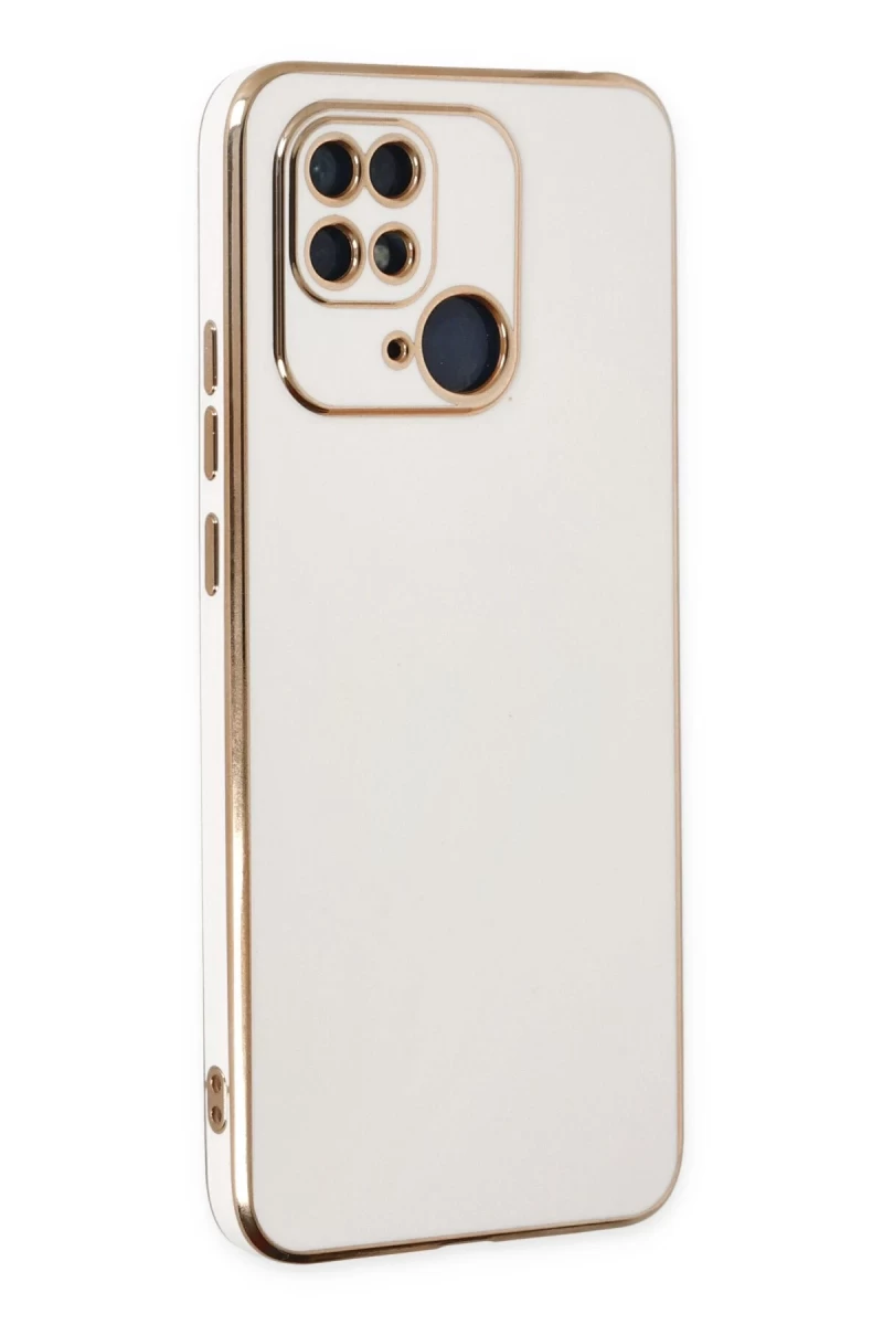 Xiaomi Redmi 10C Uyumlu Kılıf Volet Silikon - Beyaz
