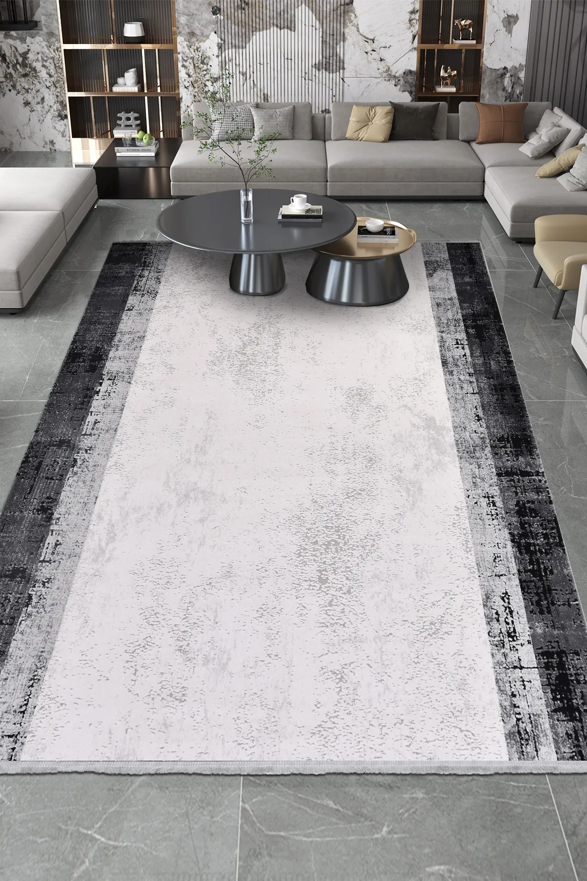 YoudayHomeCollection ROXSTONE Model Oturma Odası Halısı · EBAT: 200X400
