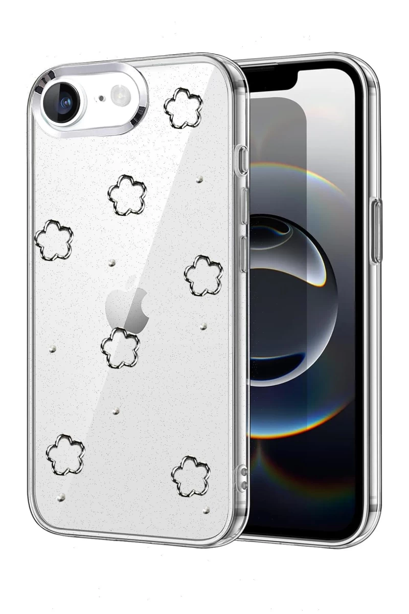 Apple iPhone 16E Uyumlu Fiyonk Desenli Kapak - Desen 2