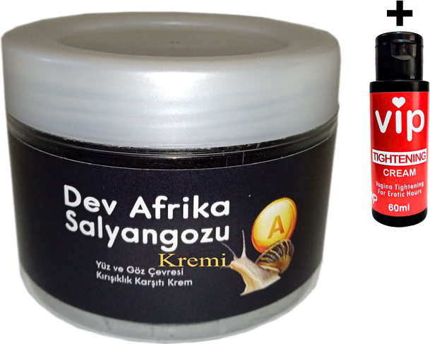 Bonie Giant Vıp:31 Yàşlanma Kàrşıtı Sàlyangoz Kremi 100ML Dev Afrika Salyangozu Yanında Vip Vajìna Şékillendìrici Krem 60 ml
