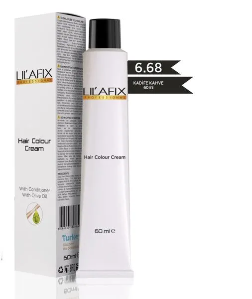 Lilafix Krem Profesyonel Tüp Saç Boyası 60ml - 6.68 Kadife Kahve