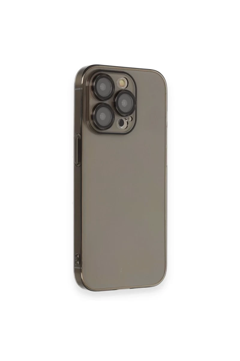 Apple iPhone 13 Pro Uyumlu Kılıf Armada Lensli Kapak - Siyah