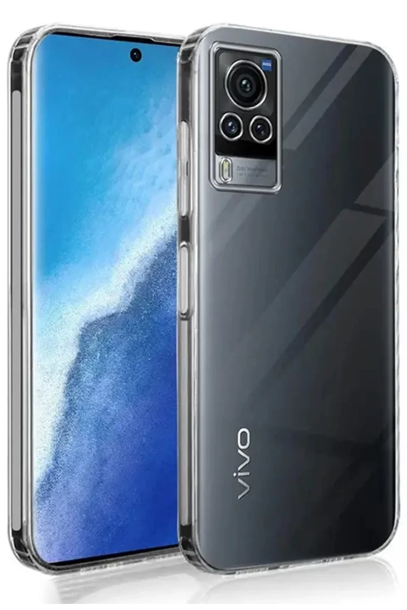Vivo V30 5G Uyumlu Kılıf Lüx Şeffaf Silikon