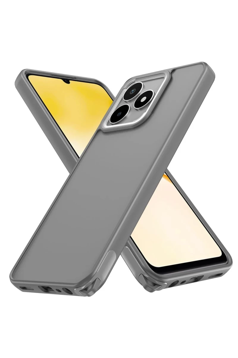 Realme C53 Uyumlu Kılıf Elegant Kapak - Titan Gri