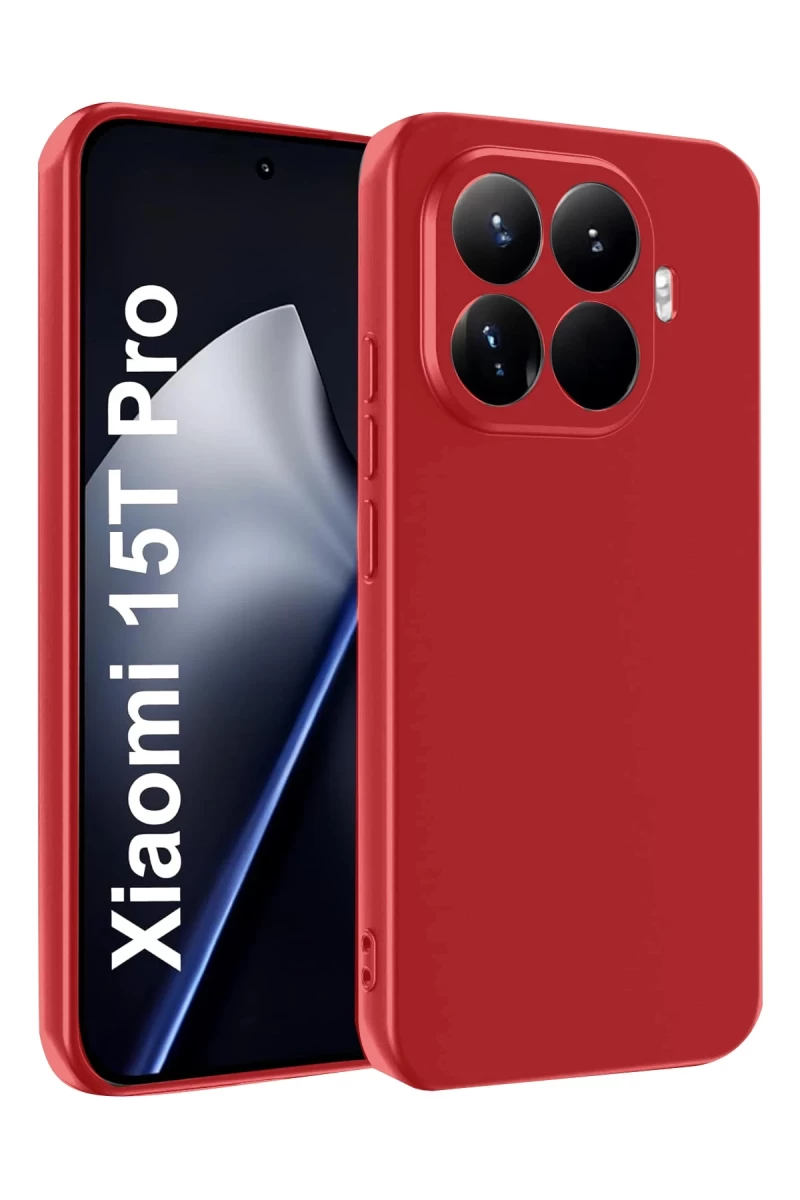 Xiaomi Mi 15T Pro Uyumlu First Silikon - Kırmızı