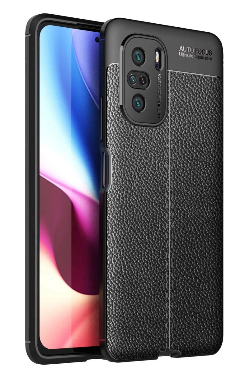 Xiaomi Poco F3 Uyumlu Kılıf Auto Focus Kapak - Siyah