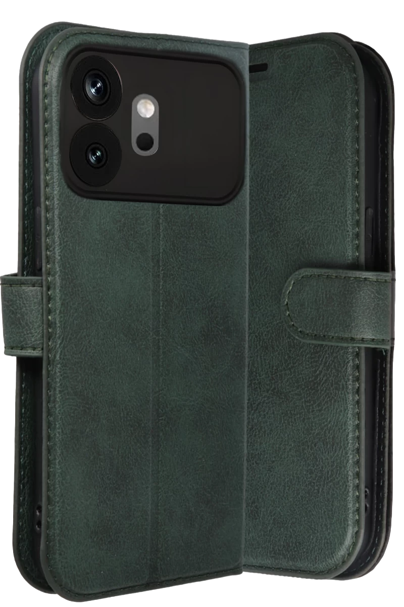 Huawei Honor 600 Uyumlu Trend S Plus Kapaklı Kılıf - Yeşil
