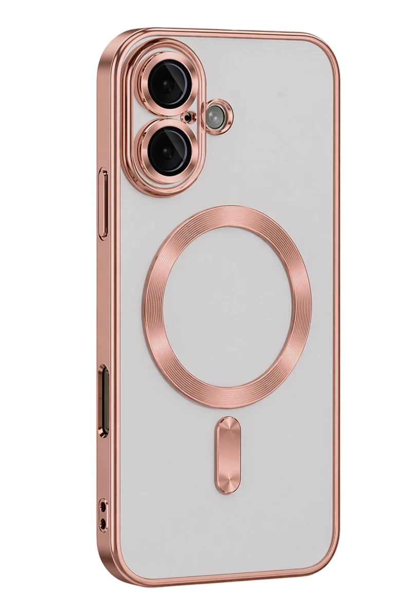 Apple iPhone 16 Uyumlu Kılıf Kross Magneticsafe Kapak - Rose
