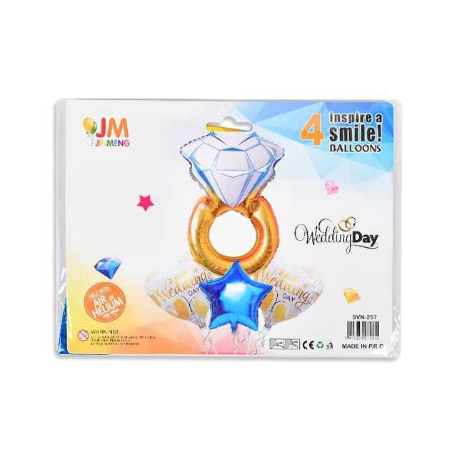 Svn-257 Balon Folyo Set Yüzük Flamingo 1 Adet