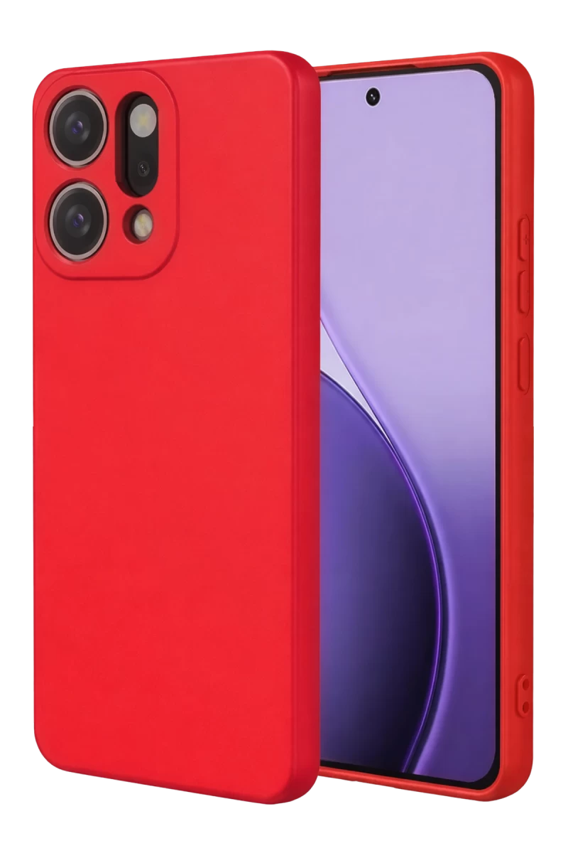 Oppo Reno 14 Uyumlu First Silikon - Kırmızı