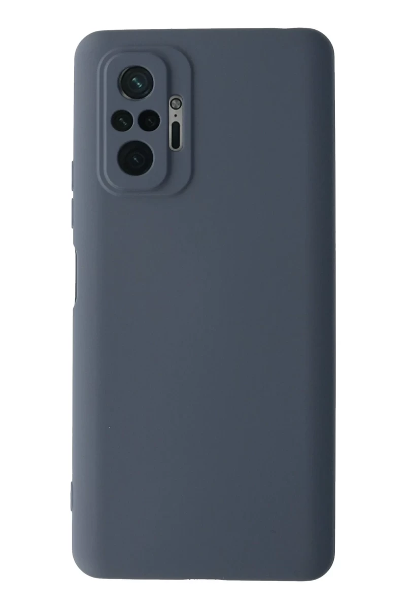 Xiaomi Redmi Note 10 Pro Uyumlu Kılıf Nano içi Kadife Silikon - Gri