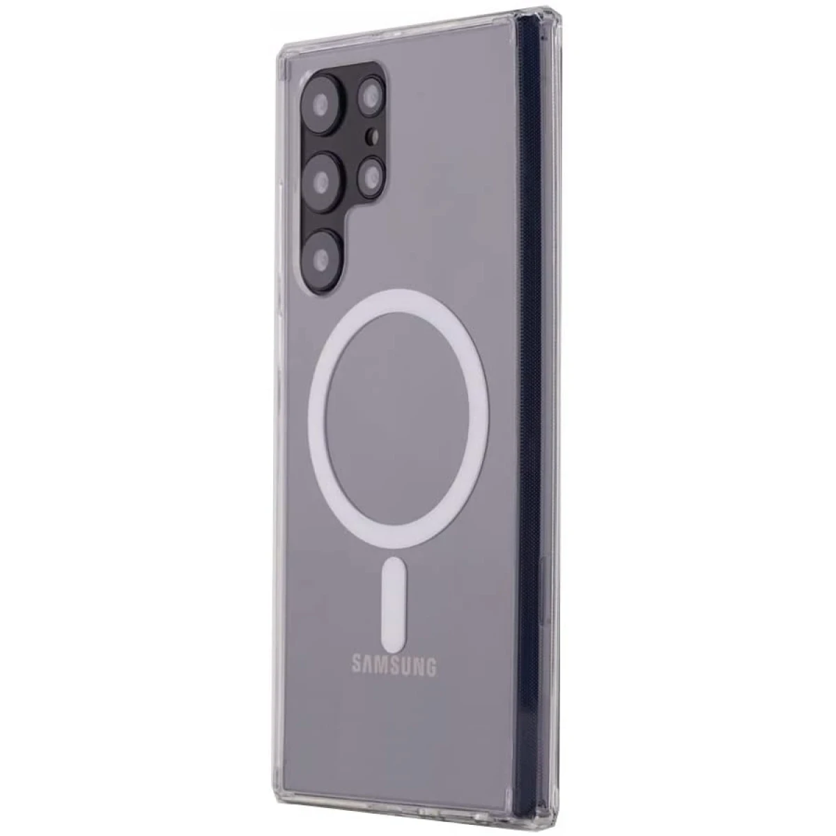 Samsung Galaxy S22 Ultra Kılıf Magneticsafe Şeffaf Silikon - Şeffaf