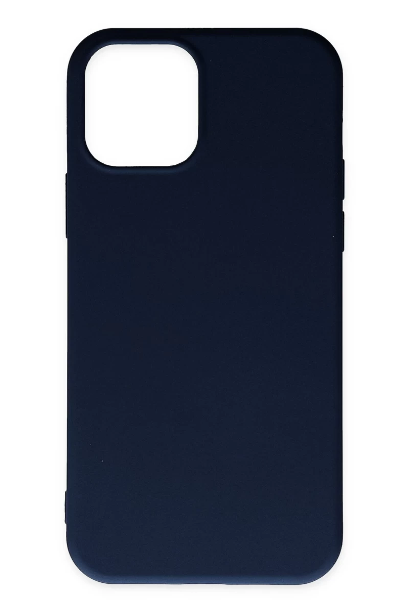 Apple iPhone 11 Pro Max Uyumlu Kılıf Nano içi Kadife Silikon - Lacivert