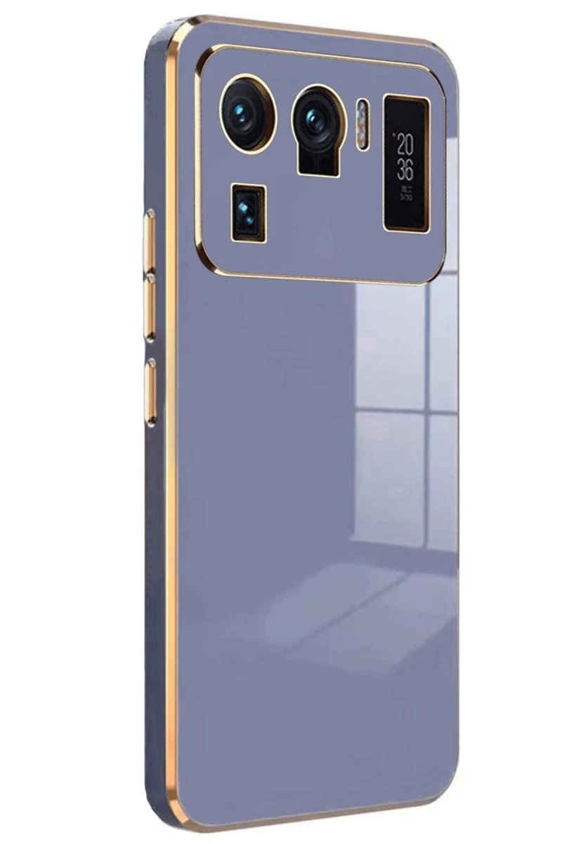 Xiaomi Mi 11 Ultra Uyumlu Kılıf Volet Silikon - Mavi