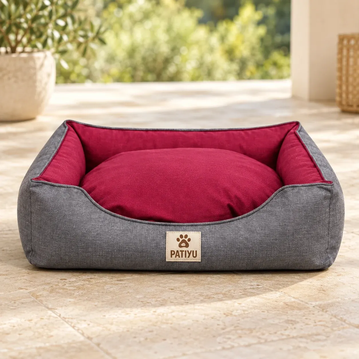 Aura Premium Yatak - Bordo / Large