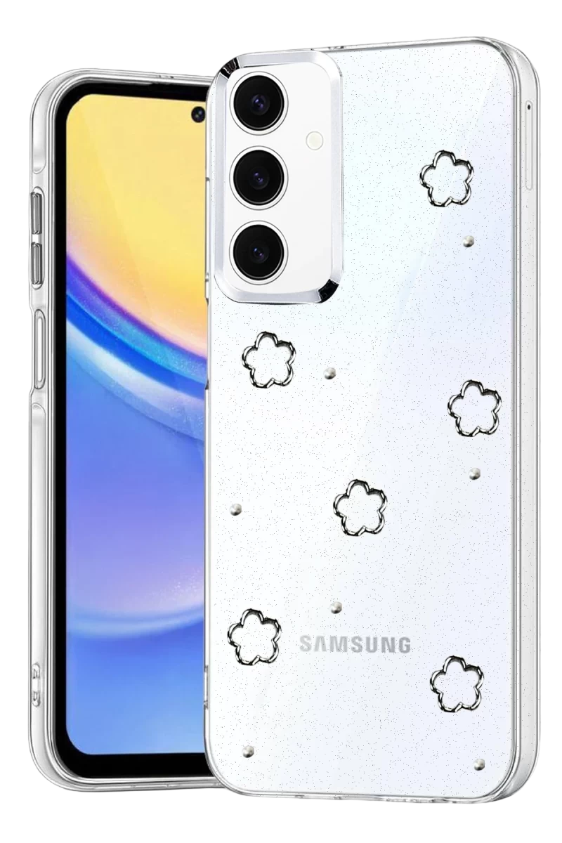 Samsung Galaxy A35 5G Uyumlu Fiyonk Desenli Kapak - Desen 8
