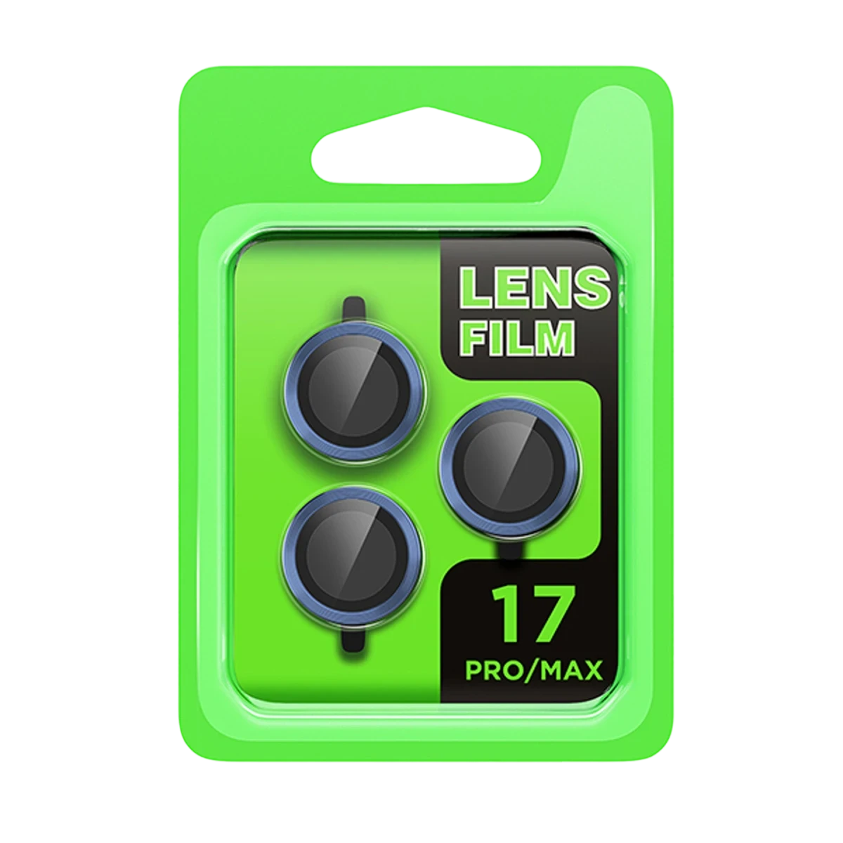 Apple iPhone 17 Pro Uyumlu Raze Metal Kamera Lens - Koyu Mavi