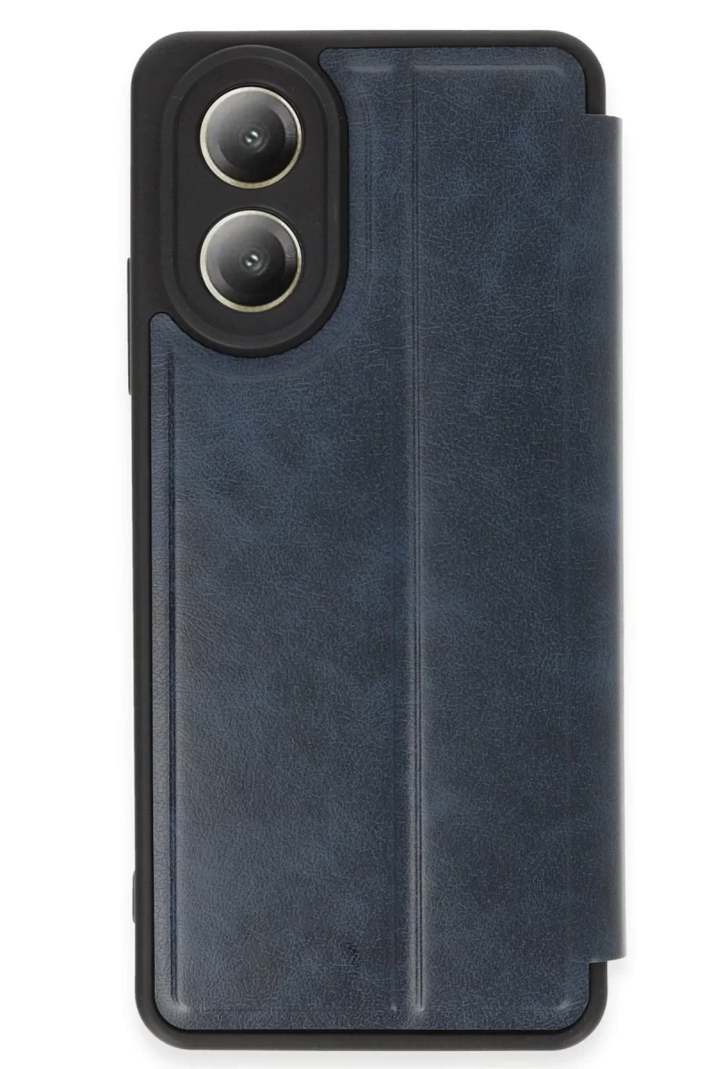 Oppo A38 Uyumlu Kılıf Flip Cover - Lacivert