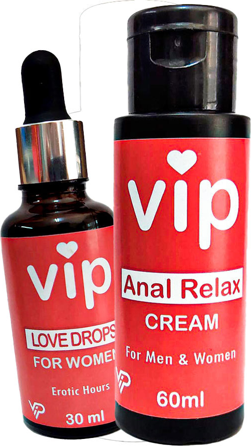 VİP An.al Relax Cream +  Love Drops For Women