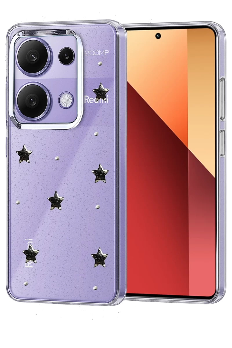 Xiaomi Redmi Note 13 Pro 4G Uyumlu Fiyonk Desenli Kapak - Desen 4