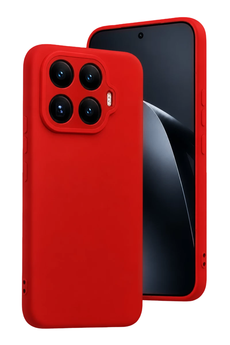 Xiaomi Mi 17T Uyumlu First Silikon - Kırmızı