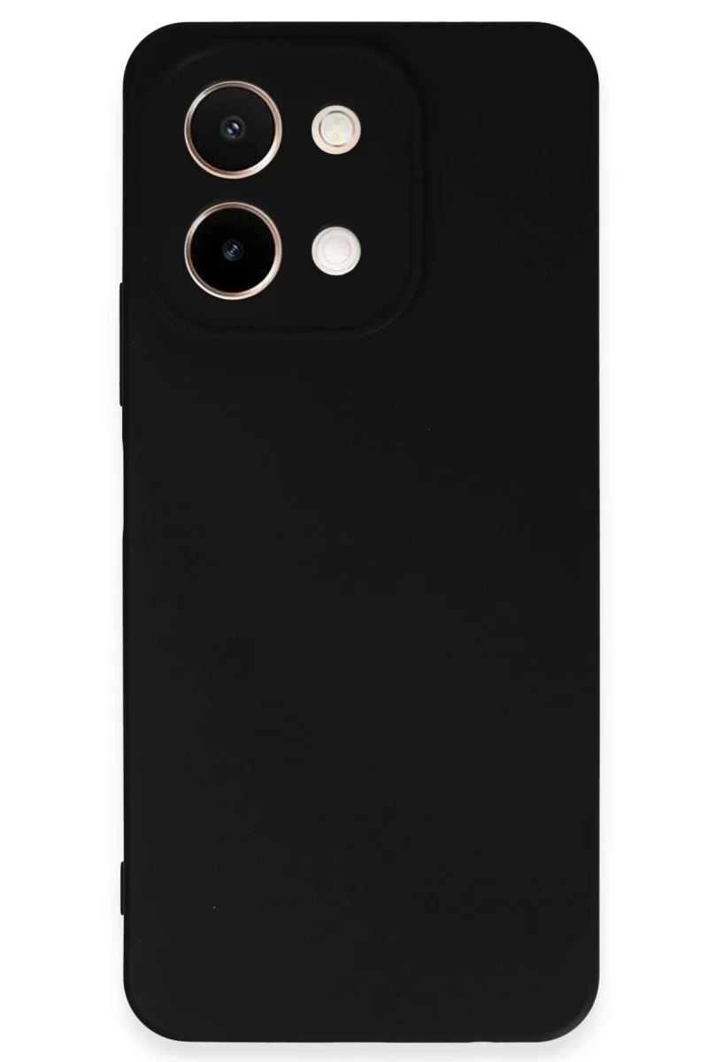 Vivo Y28 Uyumlu Kılıf First Silikon - Siyah