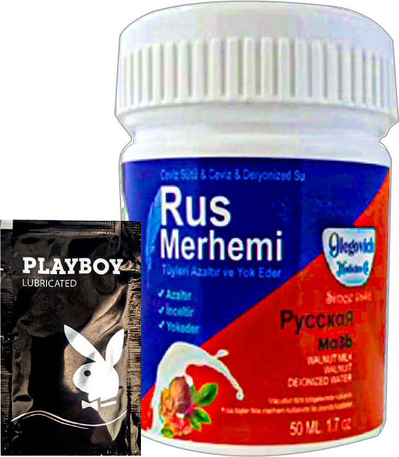 Playboy Blue Rus Merhemi 50 ml Tüy Dökücü Krem + Yanında Jel