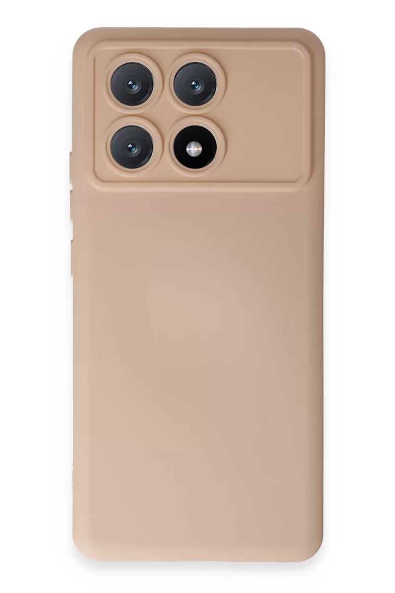 Xiaomi Poco X6 Pro Uyumlu Kılıf Nano içi Kadife Silikon - Pudra