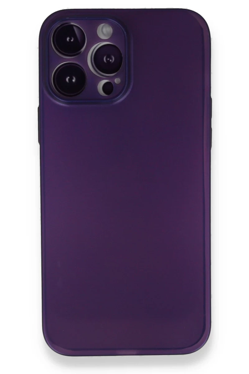 Apple iPhone 14 Pro Uyumlu Kılıf PP Ultra İnce Kapak - Mor