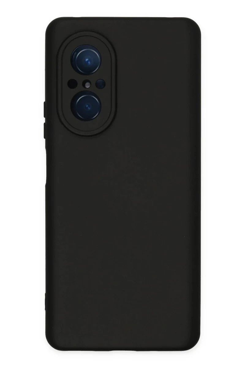 Huawei Nova 9 SE Uyumlu Kılıf Nano içi Kadife Silikon - Siyah