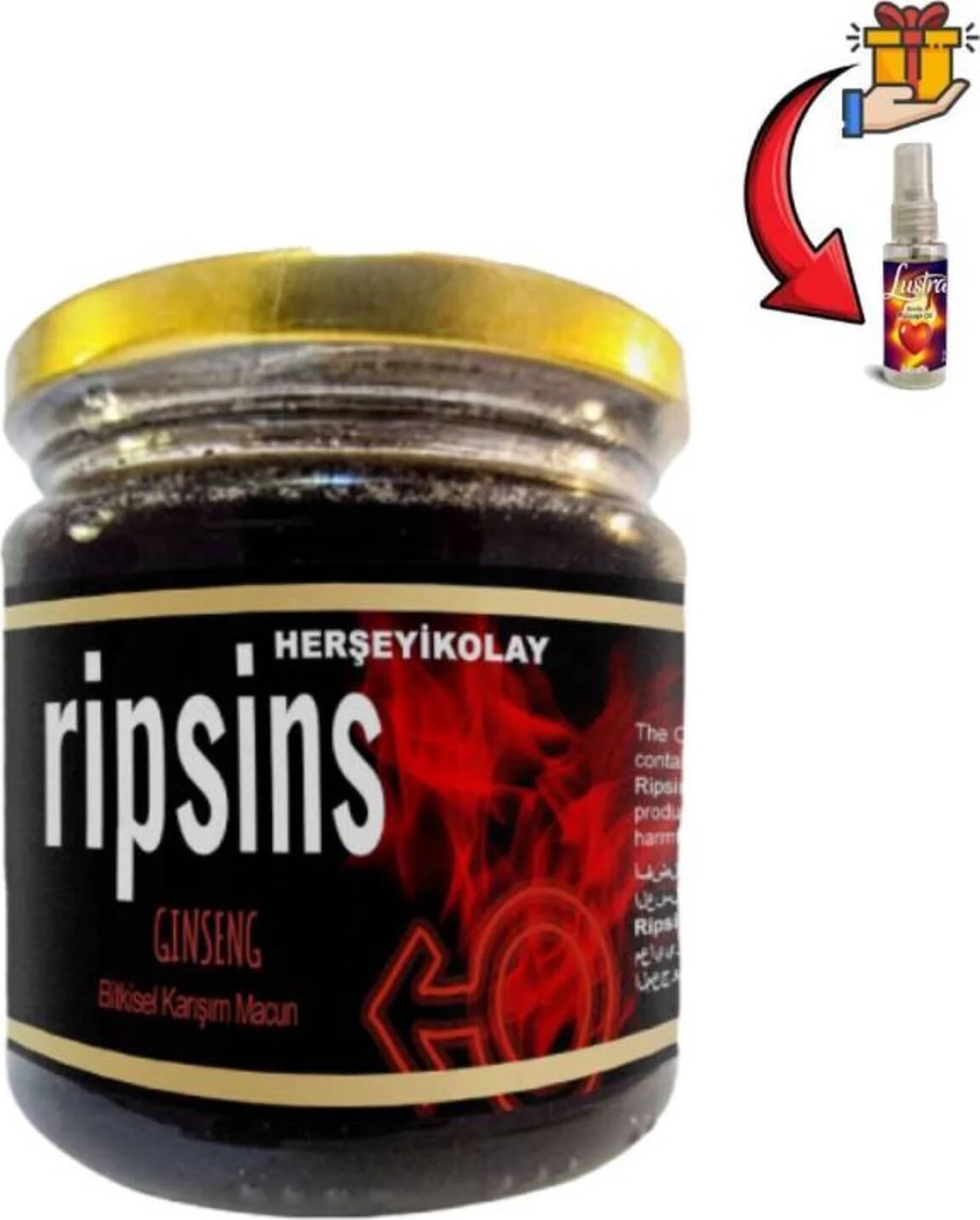 Ripsins Çoban Çökertenli Erkeklere Çok Özel G.çlnme Dstklyci Ürün 240 gr x 1 Ad + Lustra Masaj Yağı