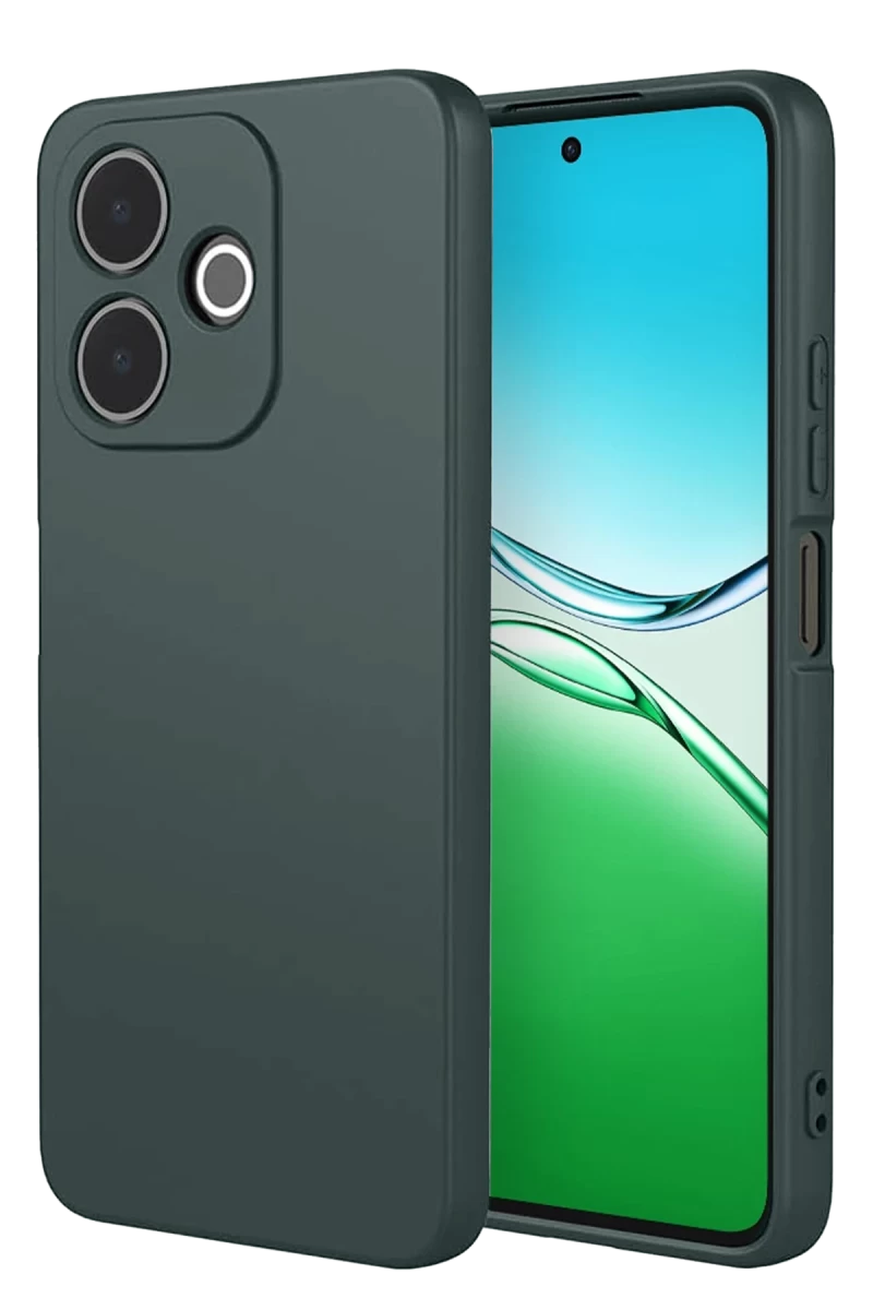 Oppo A5 Pro 4G Uyumlu First Silikon - Koyu Yeşil